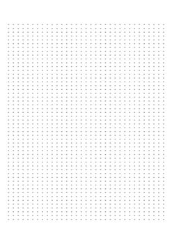 Grid paper. Dotted grid on white background. Abstract dotted transparent illustration with dots. White geometric pattern for school, copybooks, notebooks, diary, notes, banners, print, books