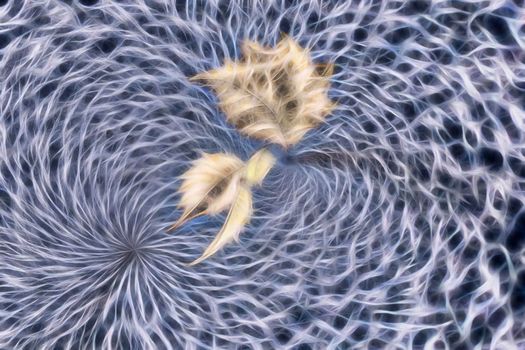 Abstract fractal blue background with a fancy pattern. For design and network