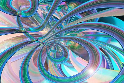 Abstract multicolored iridescent texture background. 3d image.