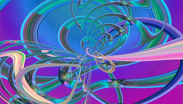 Abstract multicolored iridescent texture background. 3d image.