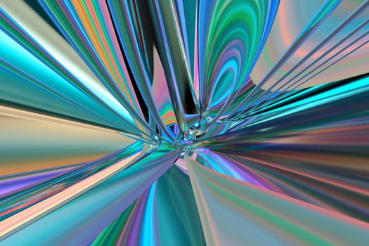 Abstract multicolored iridescent texture background. 3d image.