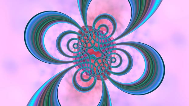 Abstract multicolored iridescent texture background. 3d image.