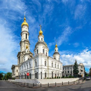 Kharkiv, Ukraine 07.15.2020. Assumption Cathedral in Kharkiv, Ukraine on a sunny summer day