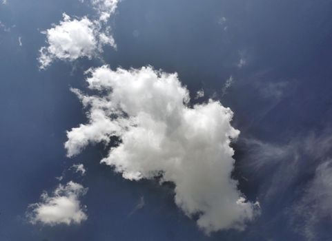 Beautiful blue sky and clouds natural background