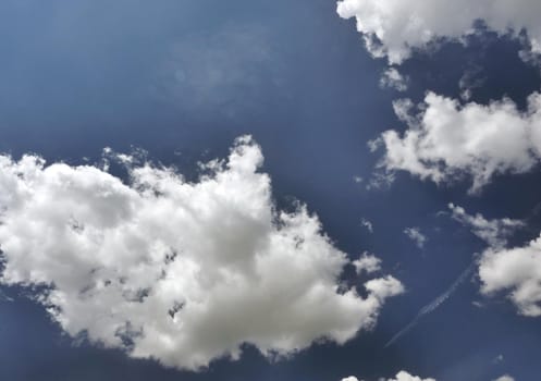 Beautiful blue sky and clouds natural background