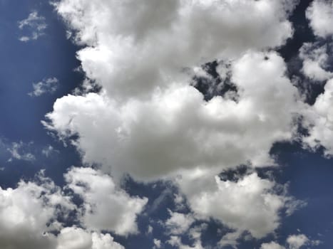 Beautiful blue sky and clouds natural background