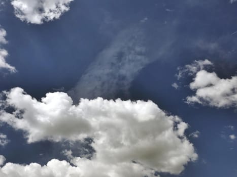 Beautiful blue sky and clouds natural background