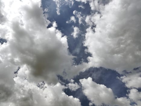 Beautiful blue sky and clouds natural background