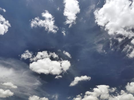 Beautiful blue sky and clouds natural background