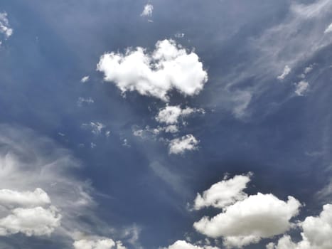 Beautiful blue sky and clouds natural background