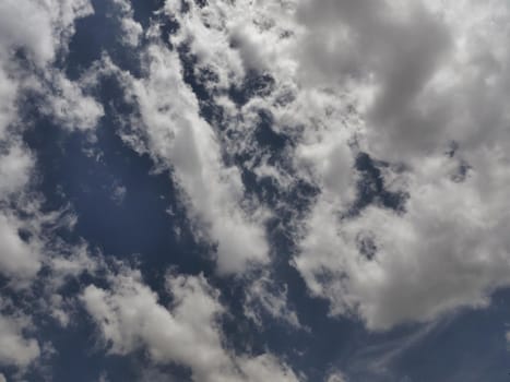 Beautiful blue sky and clouds natural background