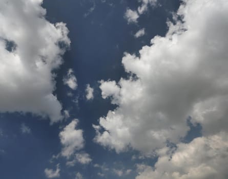 Beautiful blue sky and clouds natural background