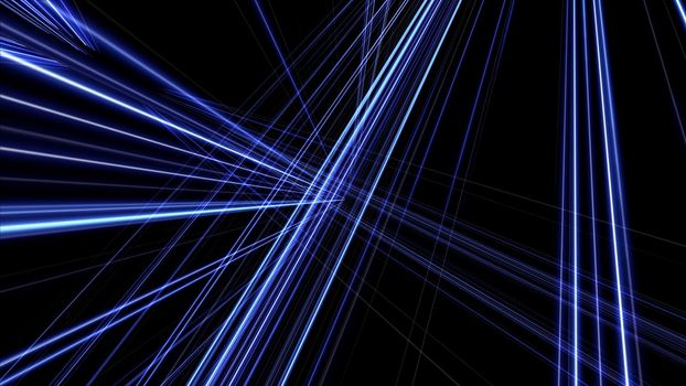 3d lines light neon background abstract render illustration