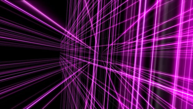 3d lines light neon background abstract render illustration