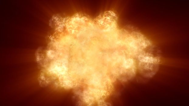 explosion fire ball abstract texture, render illustration