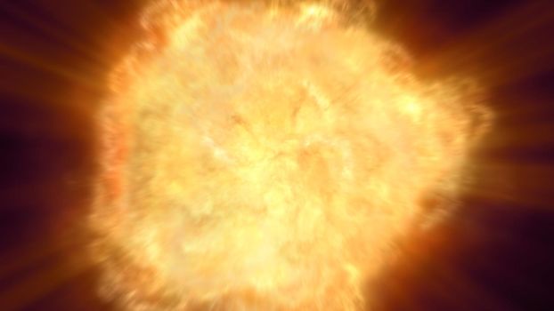 explosion fire ball abstract texture, render illustration