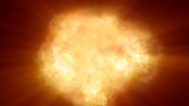 explosion fire ball abstract texture, render illustration