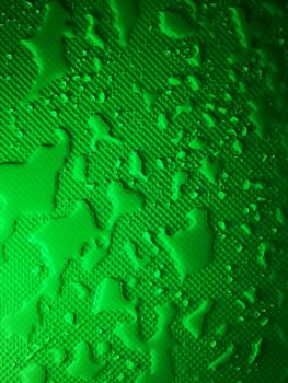 Splashes of water on shower tray highlighted in color 