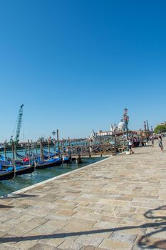 discovery of the city of Venice and its small canals and romantic alleys, Italy