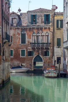 discovery of the city of Venice and its small canals and romantic alleys, Italy