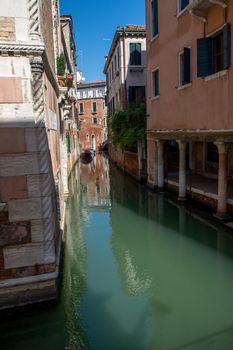 discovery of the city of Venice and its small canals and romantic alleys, Italy