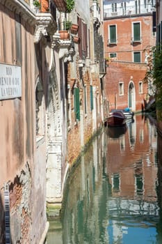 discovery of the city of Venice and its small canals and romantic alleys, Italy