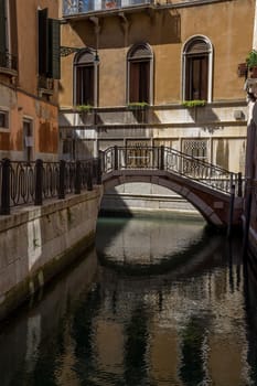 discovery of the city of Venice and its small canals and romantic alleys, Italy