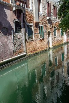 discovery of the city of Venice and its small canals and romantic alleys, Italy