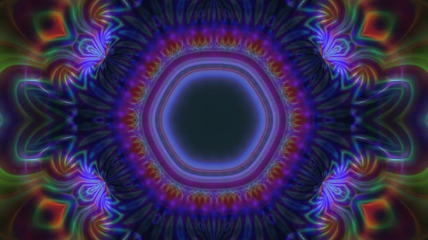 Abstract multicolored background with symmetrical pattern.