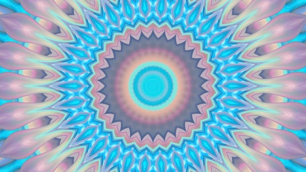 Abstract blue-pink background with a symmetrical pattern.