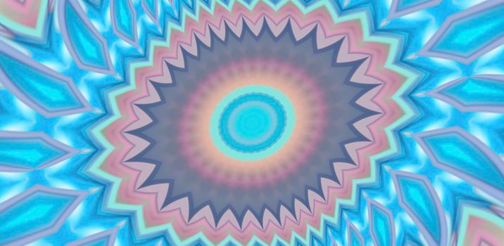 Abstract blue-pink background with a symmetrical pattern.