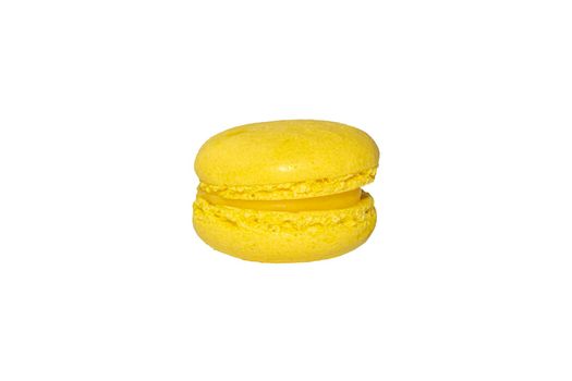 colorful almond cookies on a white background. isolate. High quality photo