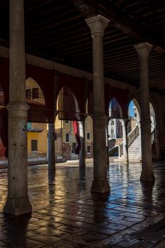 discovery of the city of Venice and its small canals and romantic alleys, Italy