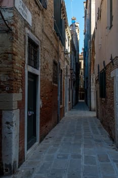 discovery of the city of Venice and its small canals and romantic alleys, Italy