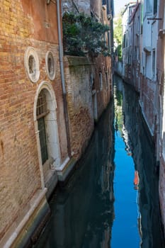 discovery of the city of Venice and its small canals and romantic alleys, Italy