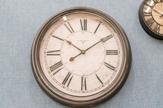clock on the wall close-up. as background. High quality photo