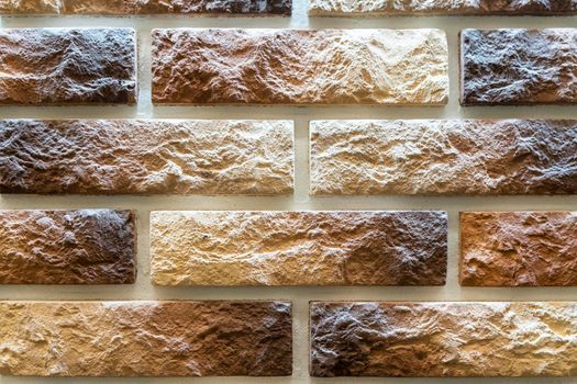 masonry wall paving stones as a background close up