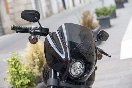terni,italy august 16 2020:details of a harley davidson park