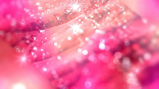 Abstract blurry pink background with bokeh and highlights. Design, abstraction