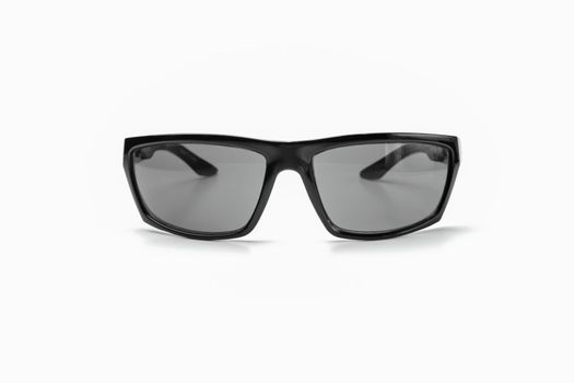 black sunglasses on a white background isolate. High quality photo