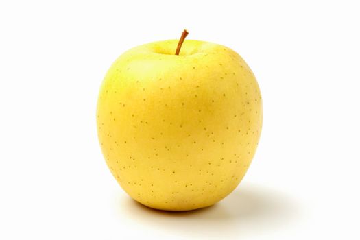 yellow Apple on a white background close-up.isolate. High quality photo