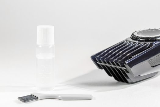 grooming a clipper on a white background macro. High quality photo