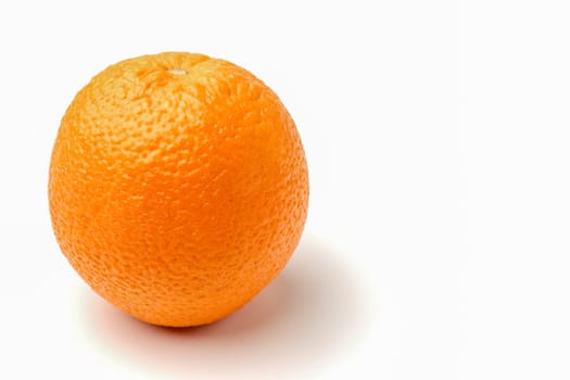 orange close-up on a white background. High quality photo