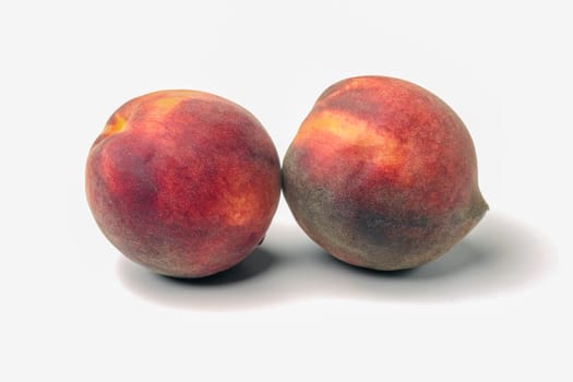 peach on a white background close-up. isolate. High quality photo