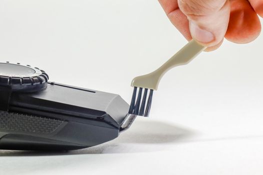 grooming a clipper on a white background macro. High quality photo