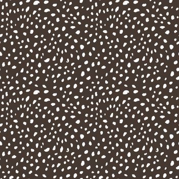 Abstract modern leopard seamless pattern. Animals trendy background. Brown and white decorative vector stock illustration for print, card, postcard, fabric, textile. Modern ornament of stylized skin.