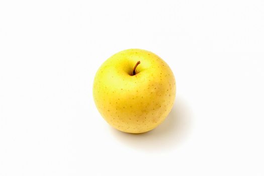 yellow Apple on a white background close-up.isolate. High quality photo