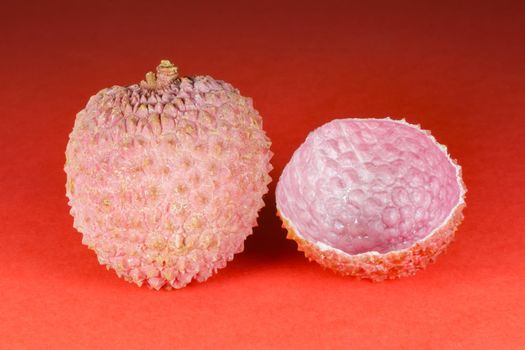 lychee fruit on the background of close-up macro . High quality photo