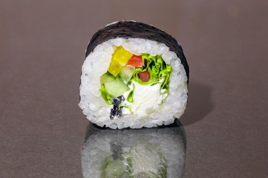 sushi on a gray background close up. High quality photo