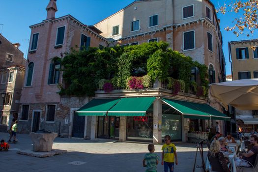 discovery of the city of Venice and its small canals and romantic alleys, Italy